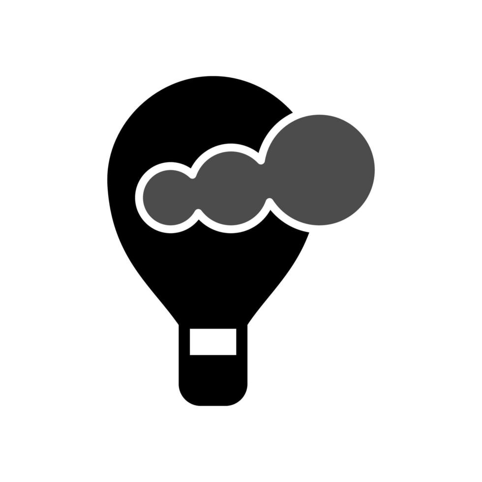 illustratie vectorafbeelding van luchtballon pictogram ontwerp vector