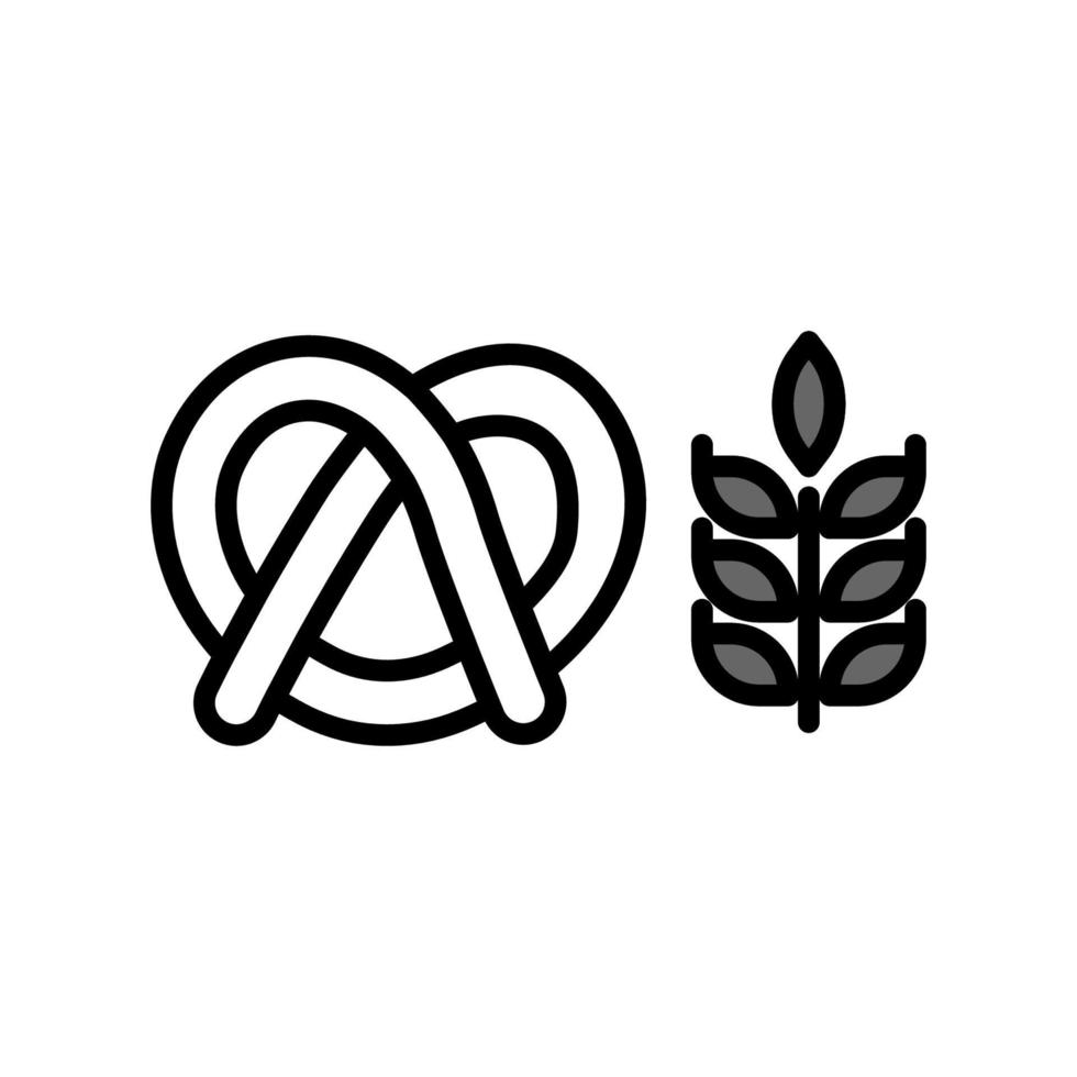 illustratie vectorafbeelding van pretzel icon vector