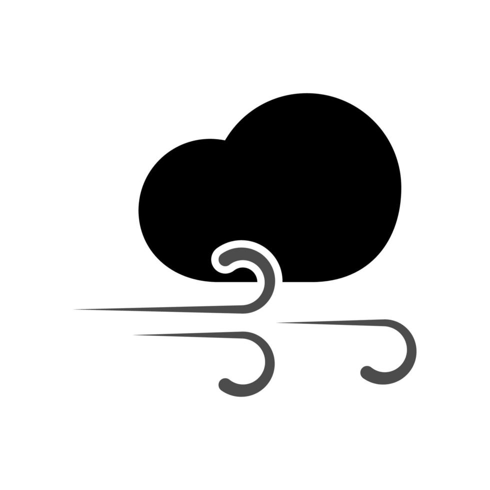 illustratie vectorafbeelding van winderige icon vector