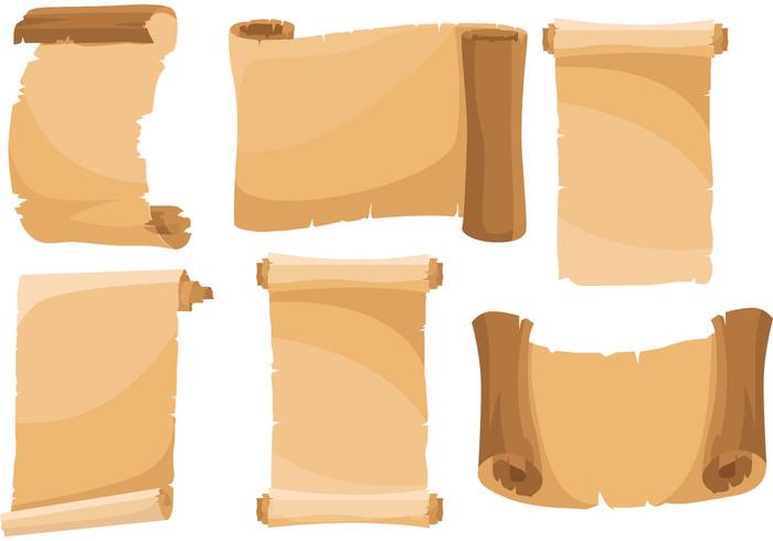 Scrolled papier vector