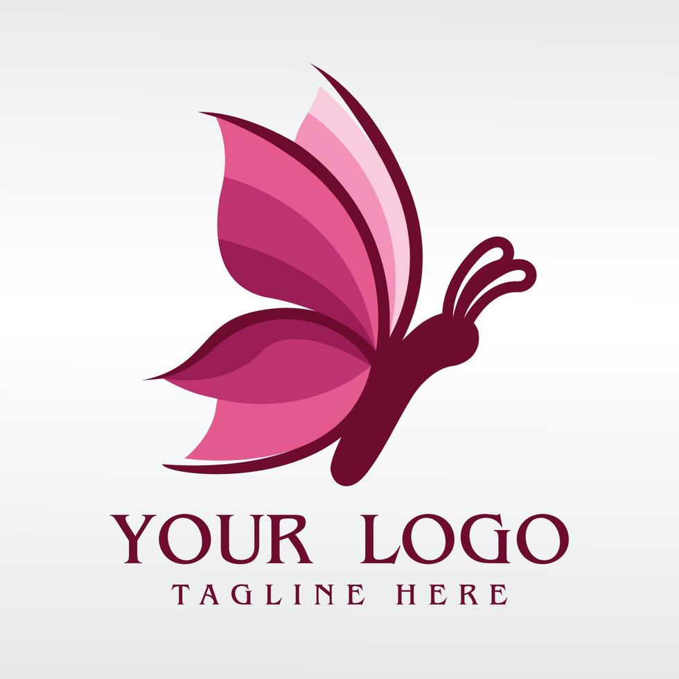 geweldig vlinder logo concept gratis vector