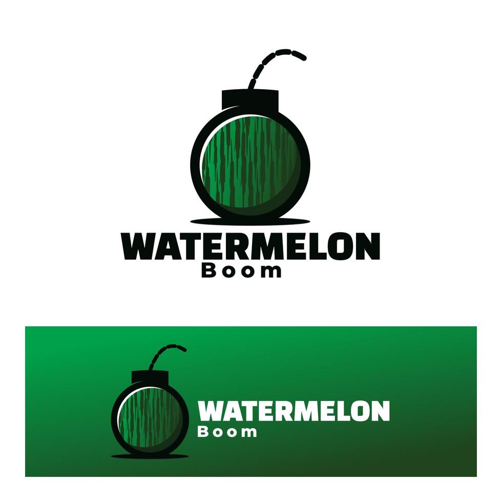 logo watermeloen boom kunst illustratie vector