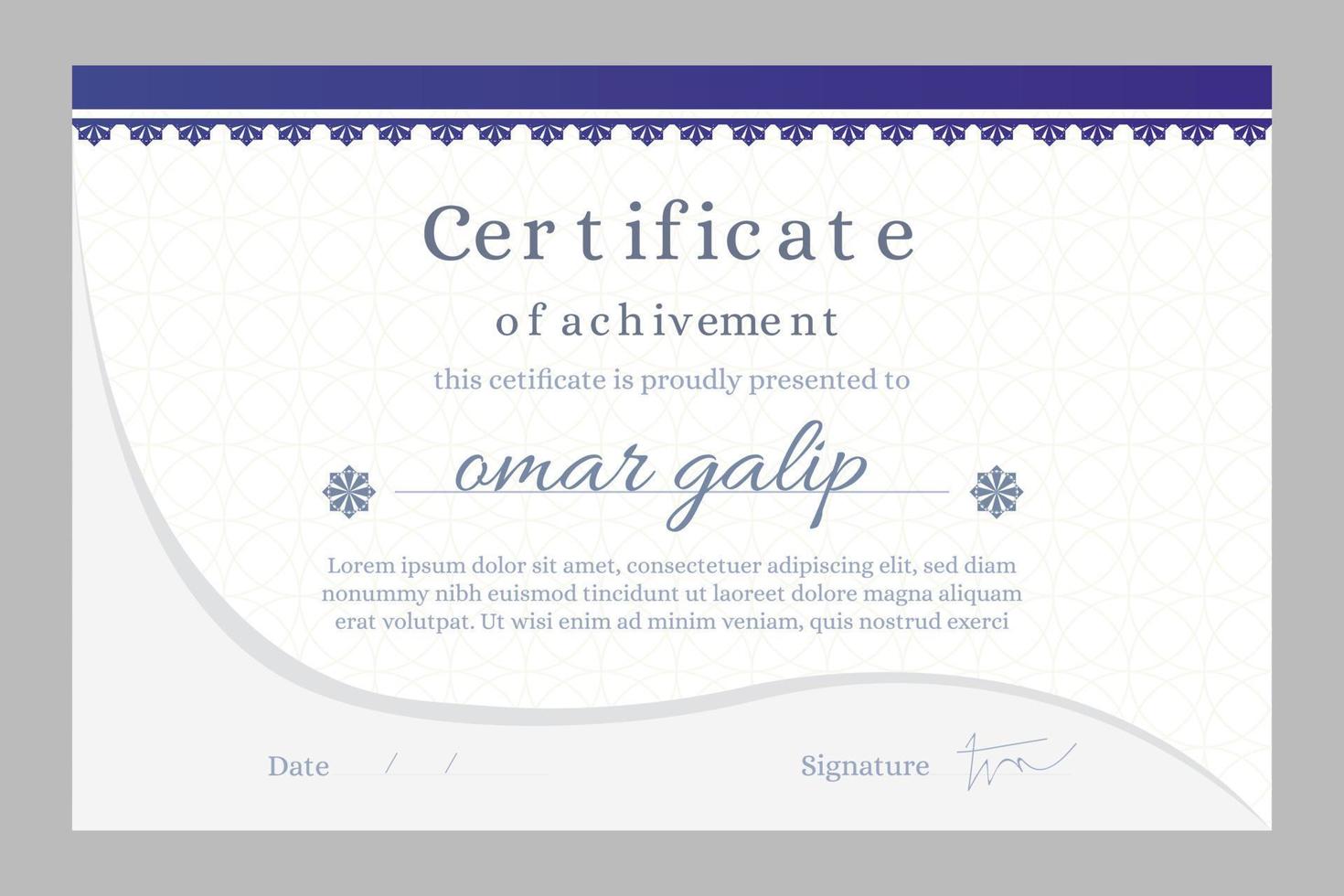 certificaatsjabloon, aquarel award achtergrond cadeauboncertificaatsjabloon, aquarel award achtergrond cadeaubon vector