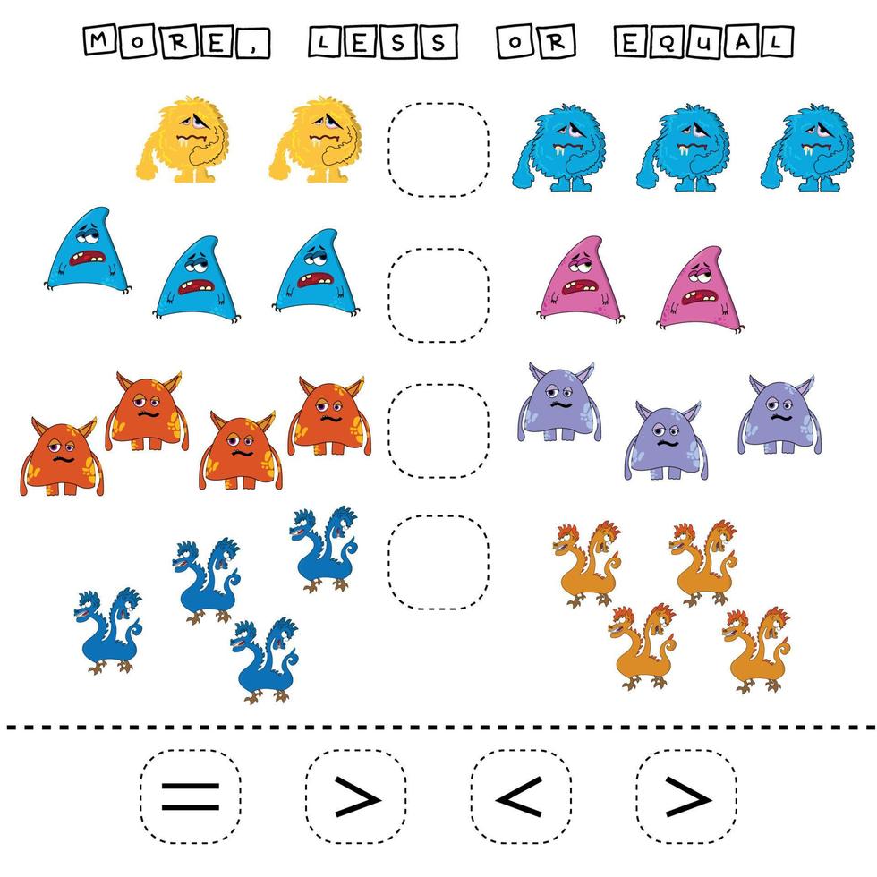 werkblad voor kleuters, activiteitenblad voor kinderen, afdrukbaar werkblad vector