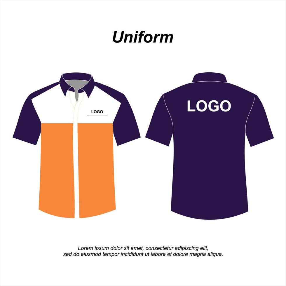 uniform elegantie eenvoudig kalm vector