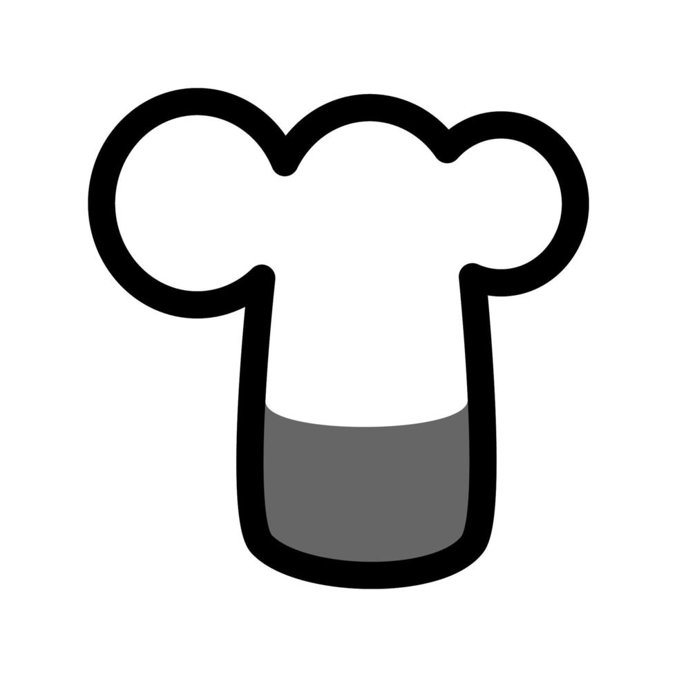 illustratie vectorafbeelding van chef-kok hoed icon vector