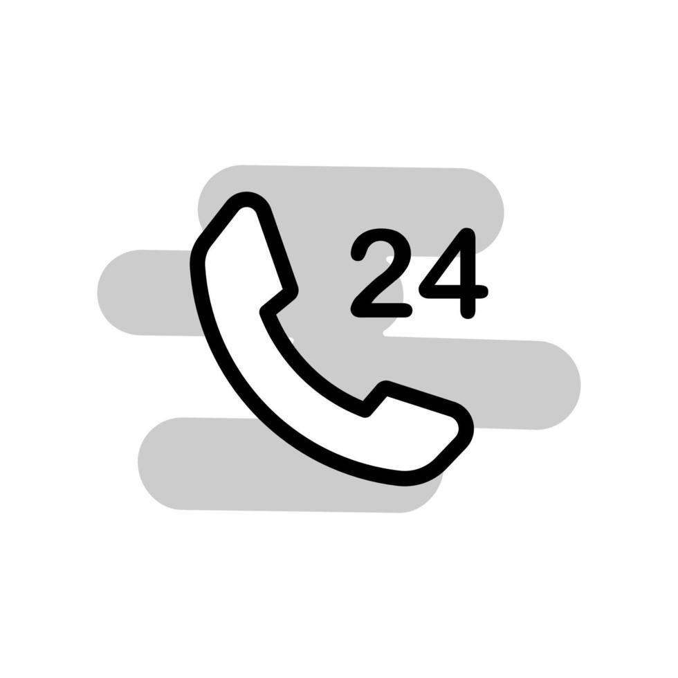 illustratie vectorafbeelding van 24-7 label icon vector