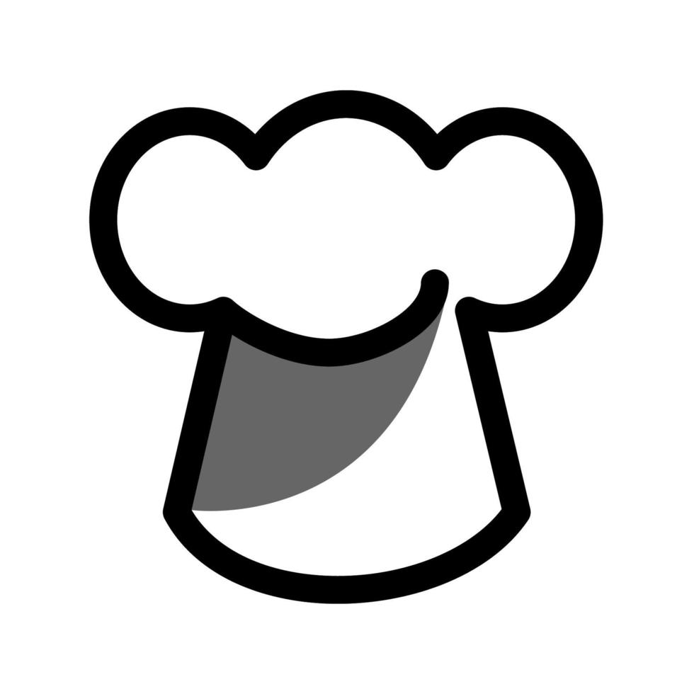 illustratie vectorafbeelding van chef-kok hoed icon vector