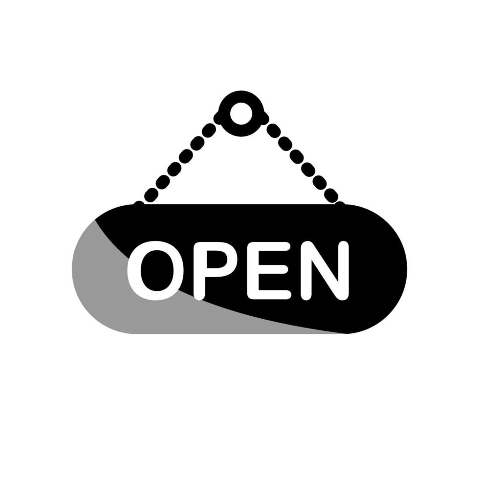 illustratie vectorafbeelding van open tag icon vector