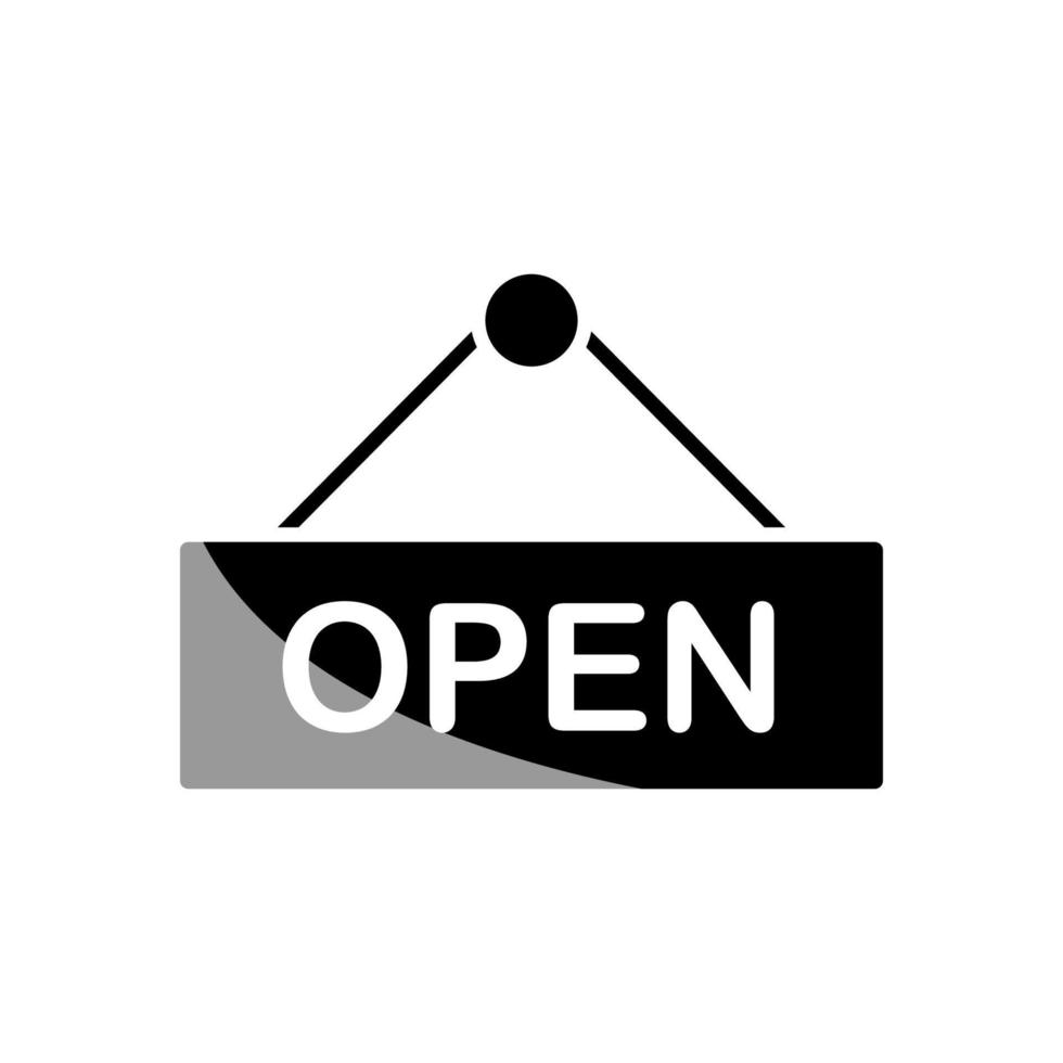 illustratie vectorafbeelding van open tag icon vector