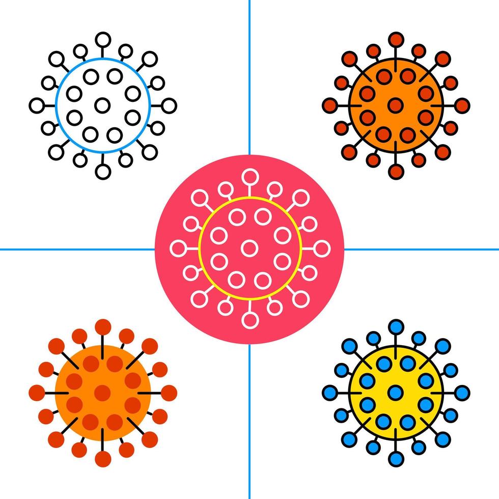 coronavirus op witte achtergrond vector