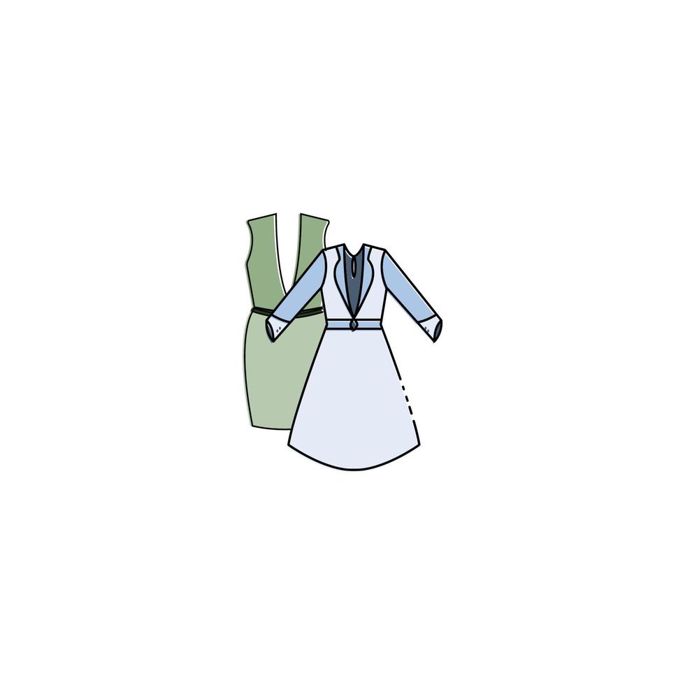 jurk pictogram vector illustratie ontwerp