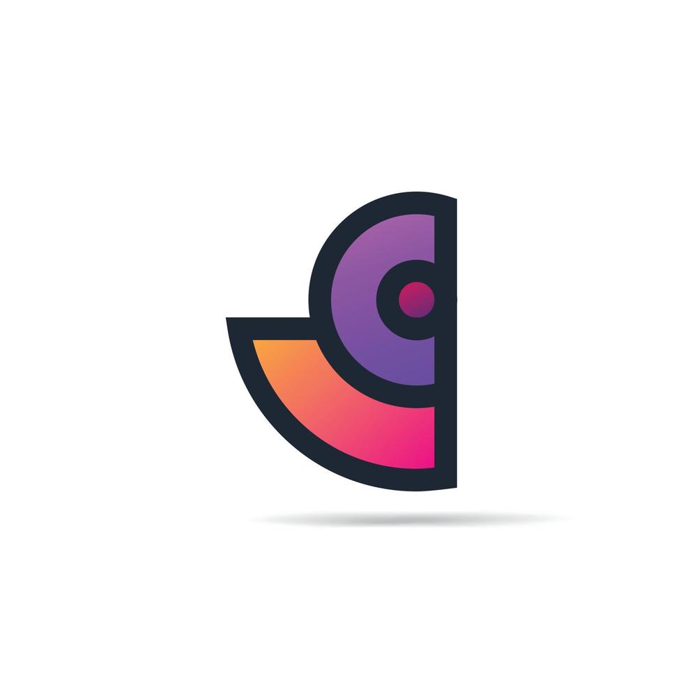 abstracte kleurrijke c brief logo corporate teken sjabloon vector. vector