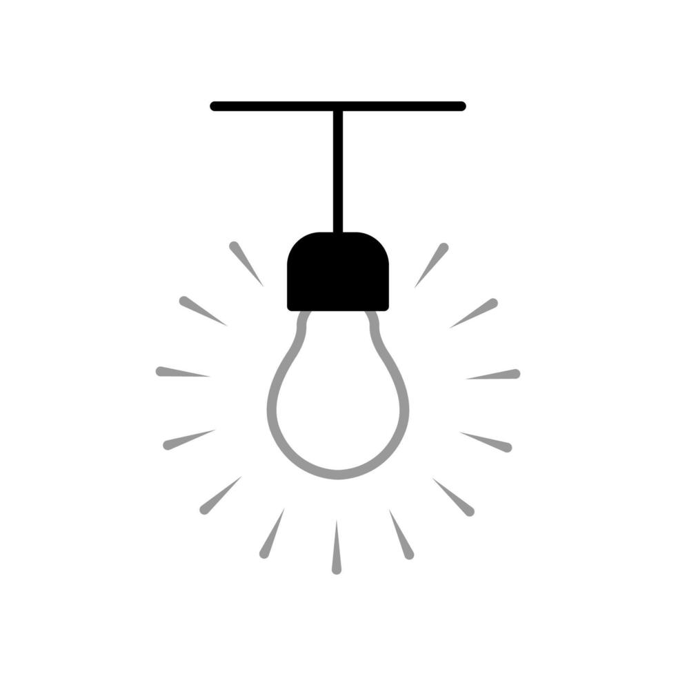 illustratie vectorafbeelding van bulb lamp icon vector