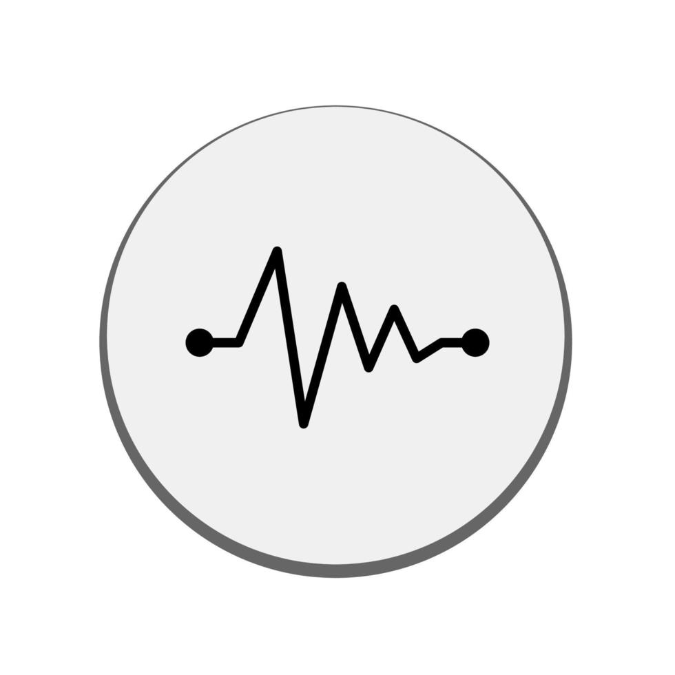 illustratie vectorafbeelding van hart pulse icon vector