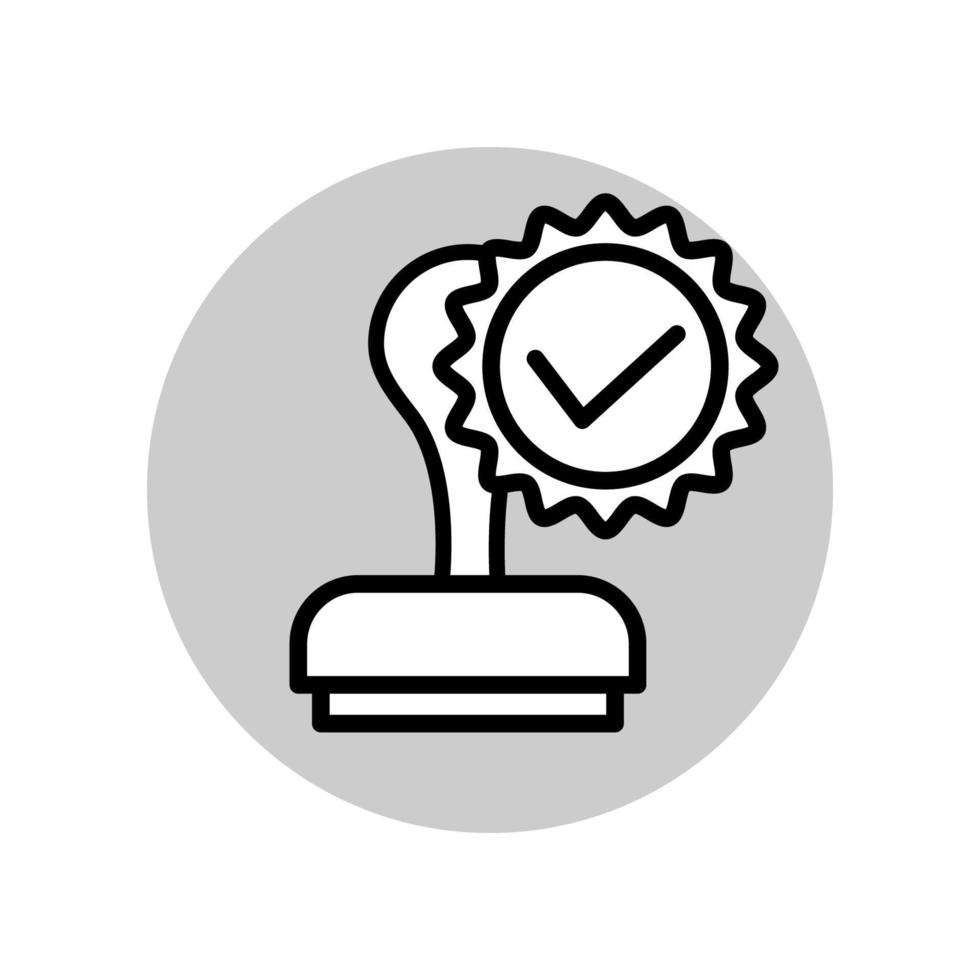 illustratie vectorafbeelding van stempel icon vector