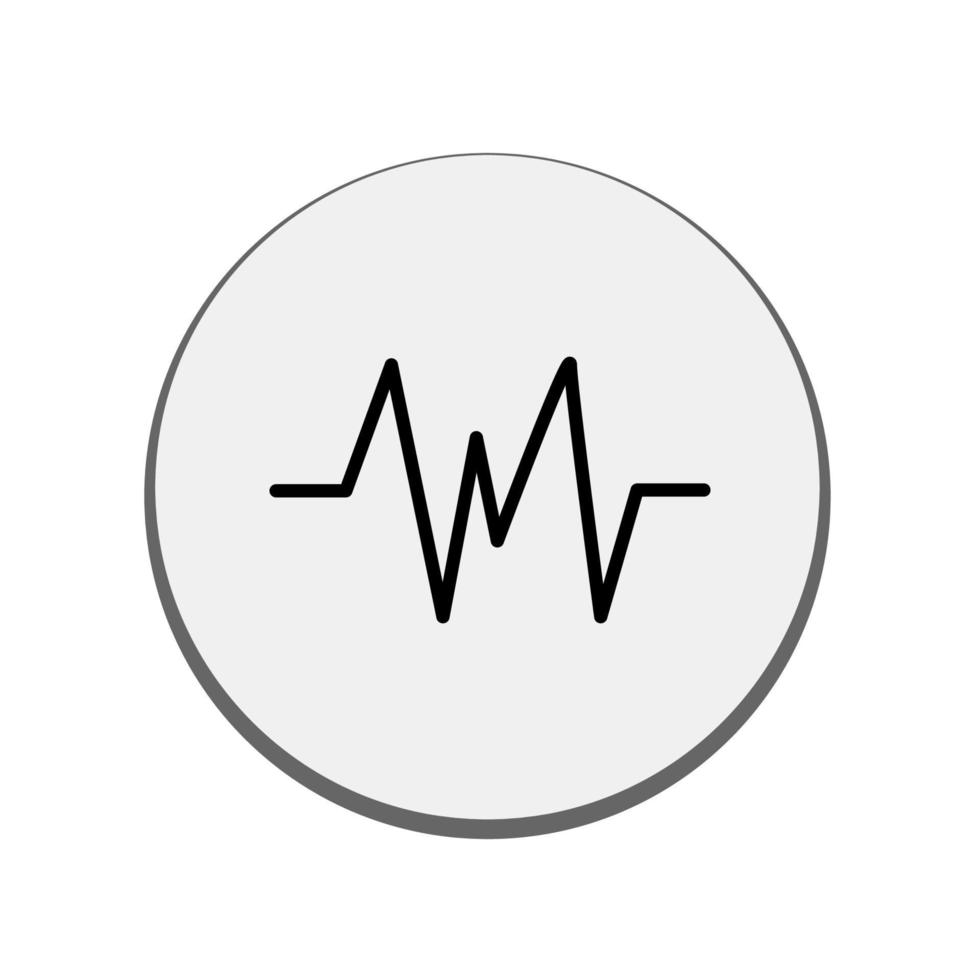 illustratie vectorafbeelding van hart pulse icon vector