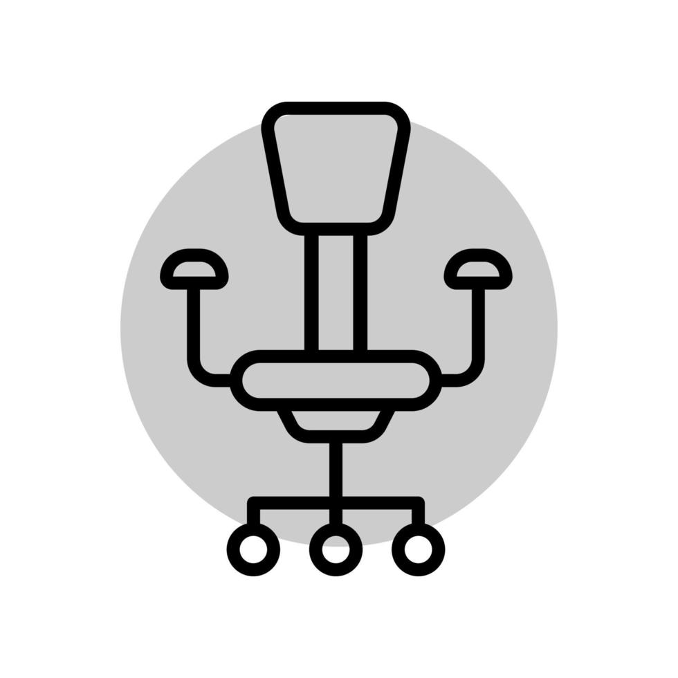 illustratie vectorafbeelding van bureaustoel icon vector