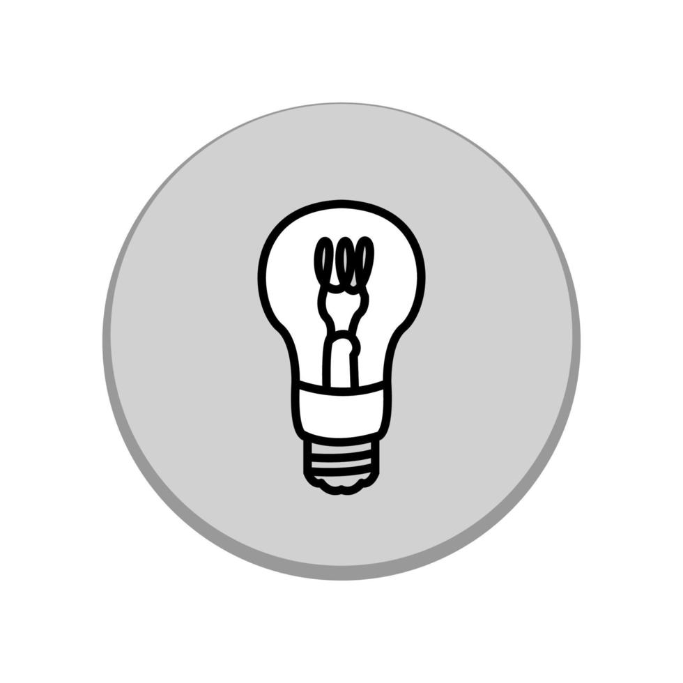 illustratie vectorafbeelding van bulb lamp icon vector