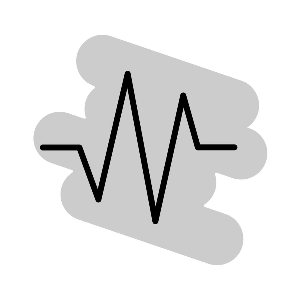 illustratie vectorafbeelding van hart pulse icon vector