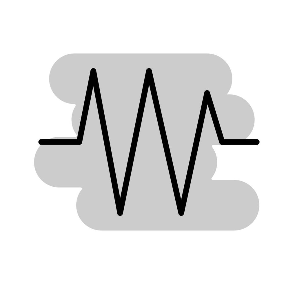 illustratie vectorafbeelding van hart pulse icon vector