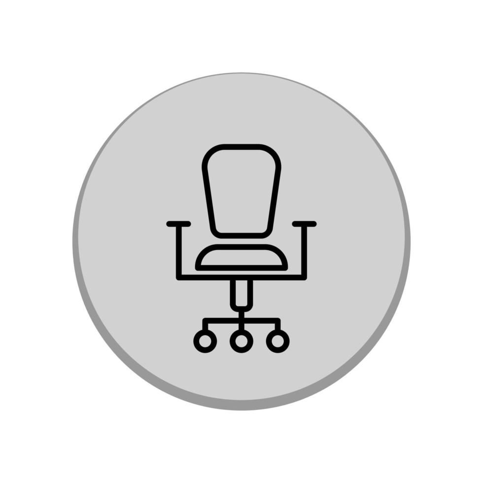 illustratie vectorafbeelding van bureaustoel icon vector
