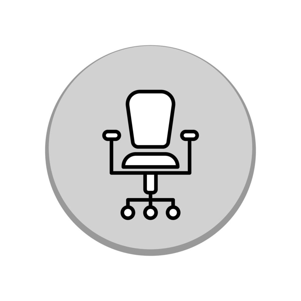 illustratie vectorafbeelding van bureaustoel icon vector