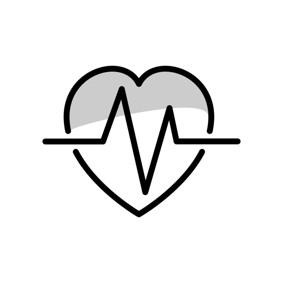 illustratie vectorafbeelding van hart pulse icon vector