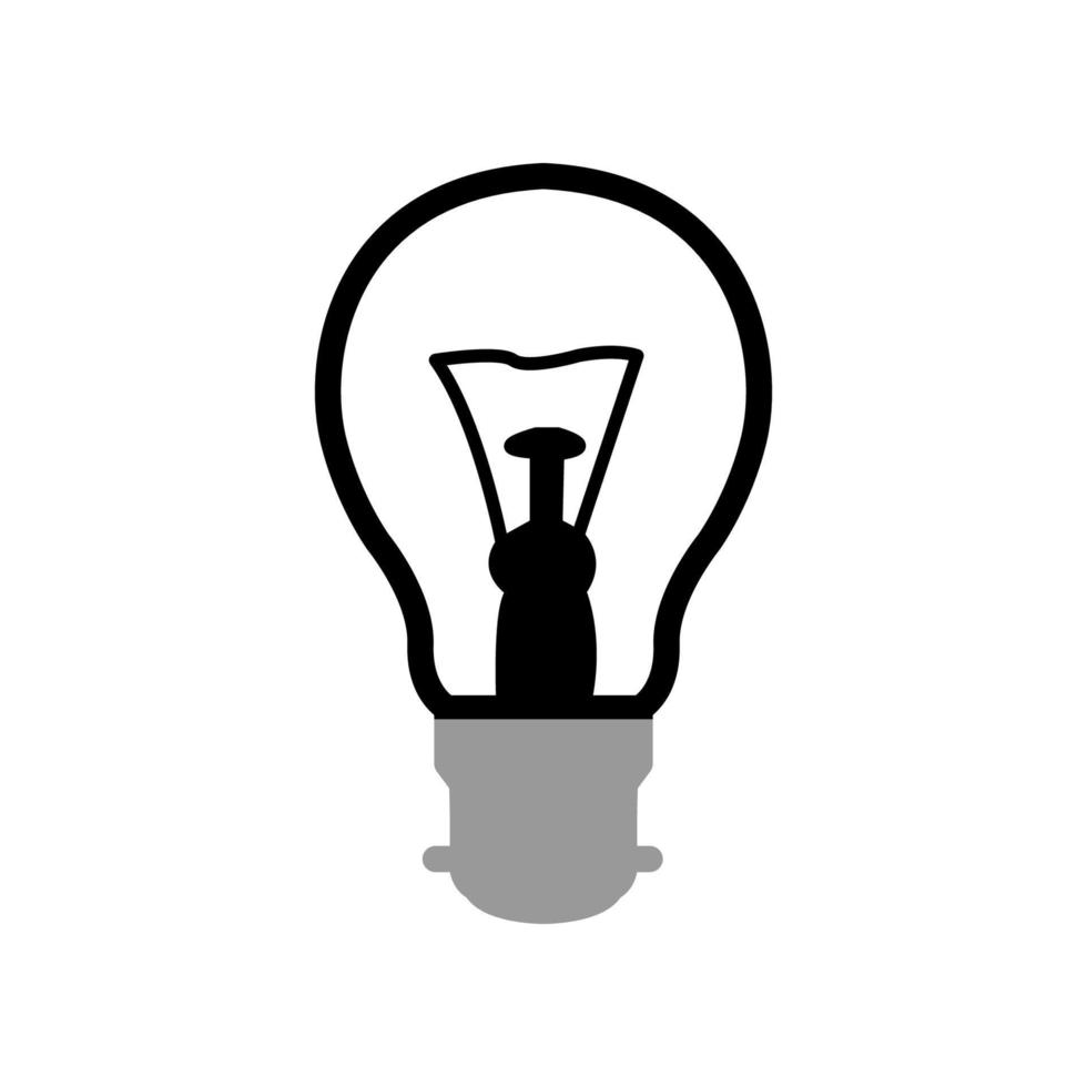 illustratie vectorafbeelding van bulb lamp icon vector