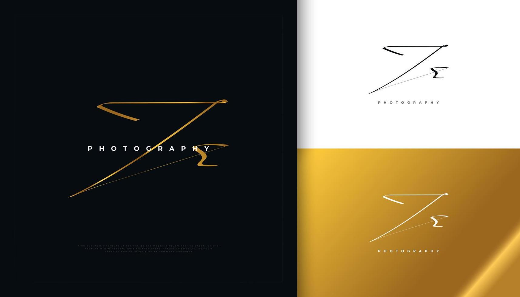 js eerste handtekening logo-ontwerp met elegante gouden handschriftstijl. eerste j en s-logo-ontwerp voor bruiloft, mode, sieraden, boetiek en zakelijke merkidentiteit vector