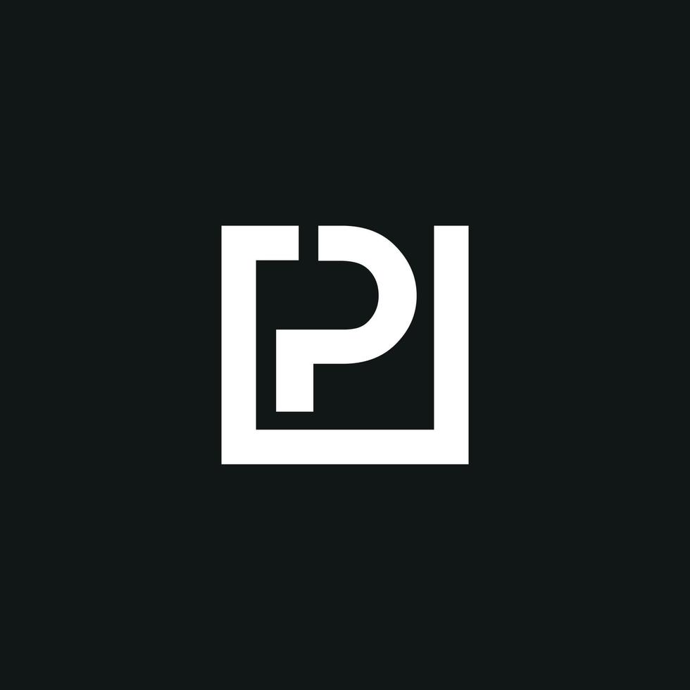 letter p logo ontwerp gratis vector bestand.