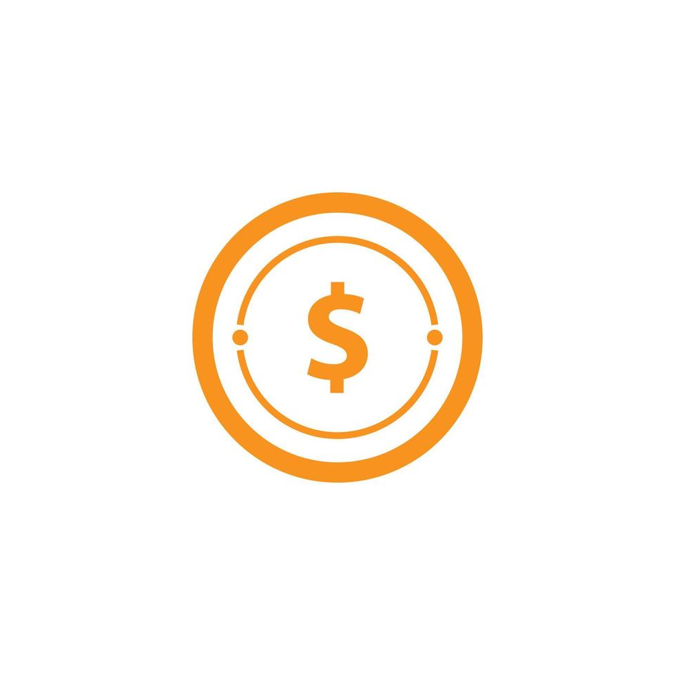 dollar munt pictogram. geschikt voor zakelijke en financiële activiteiten. vector