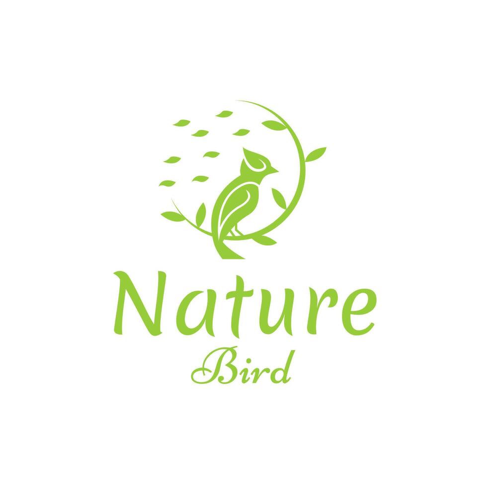 natuur vogel logo sjabloon vector