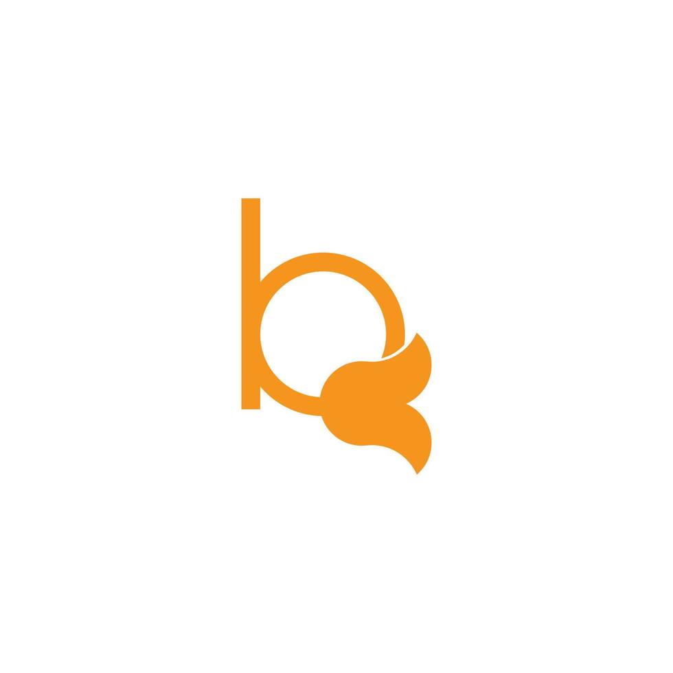letter b bloemvorm schoonheid logo vector