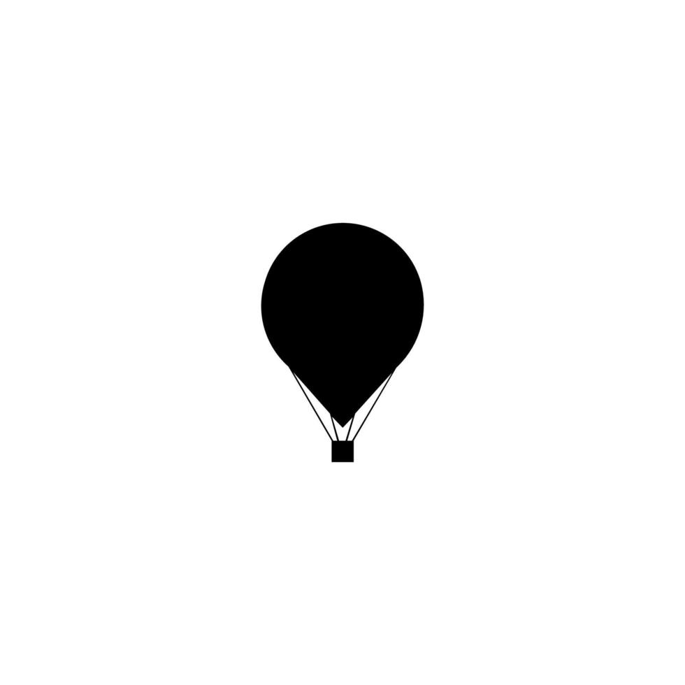 hete luchtballon icoon, modern minimaal plat ontwerp stijl symbool. ontwerp op witte achtergrond. vector