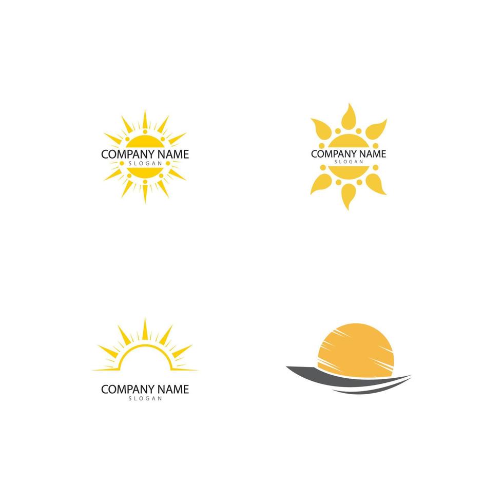 zon vector illustratie pictogram logo sjabloonontwerp