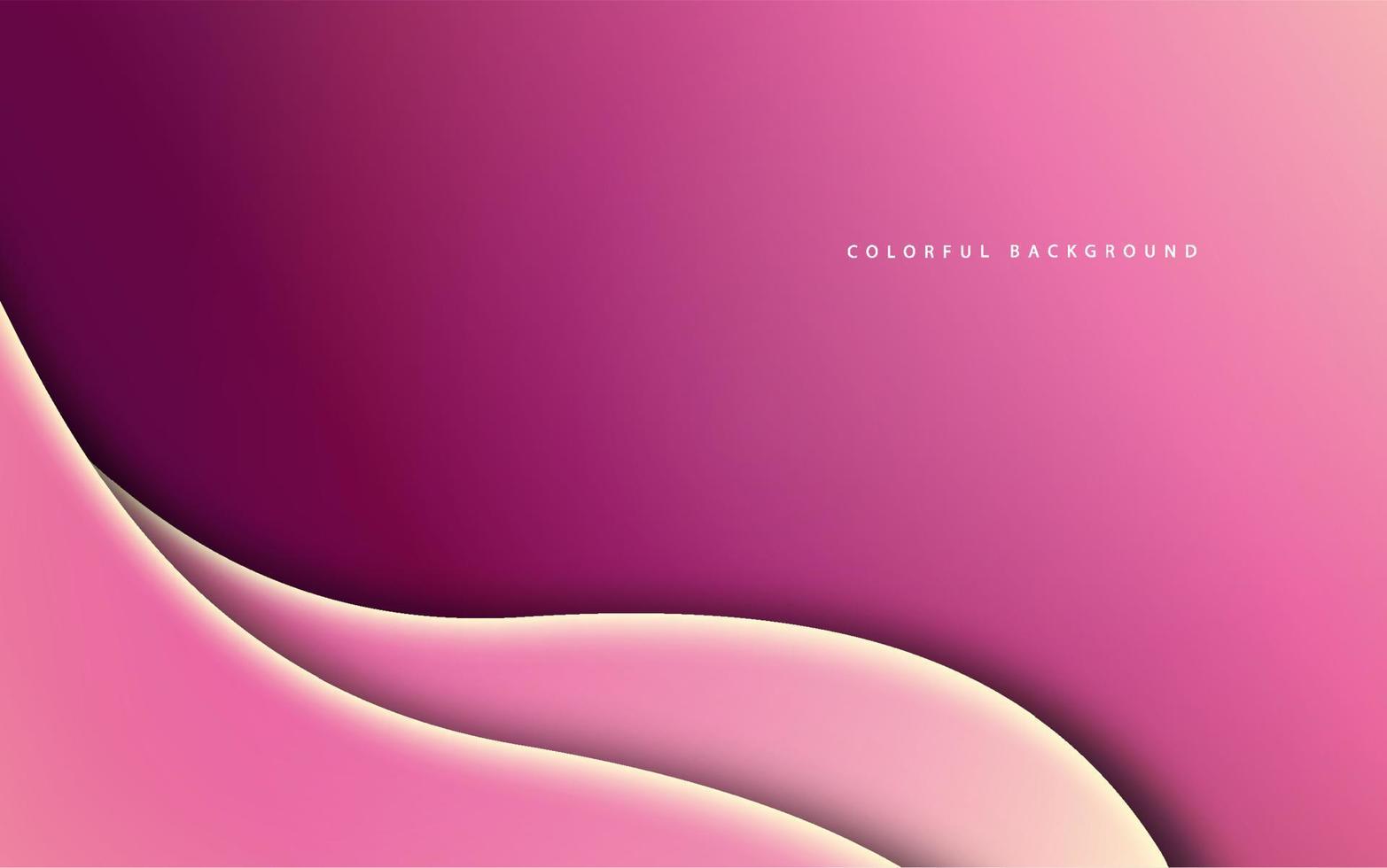 abstracte golfvorm roze kleur achtergrond vector