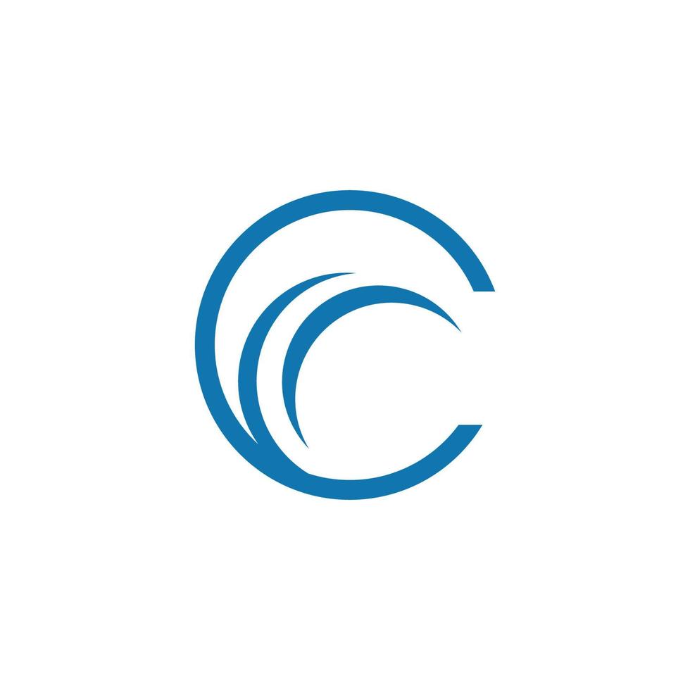 eerste letter c letter logo sjabloon vector pictogram illustratie