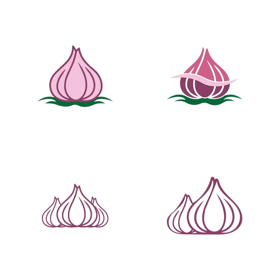 knoflook vector pictogram illustratie ontwerpsjabloon