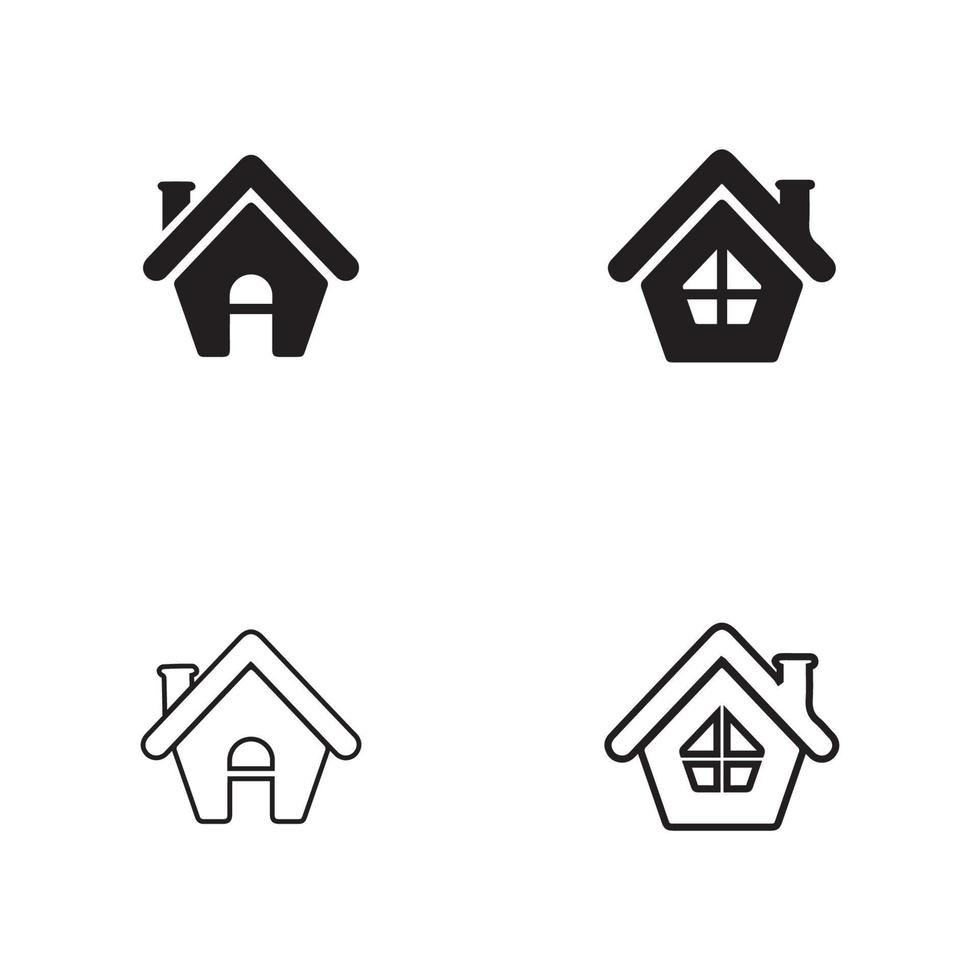 huis vector pictogram illustratie ontwerpsjabloon