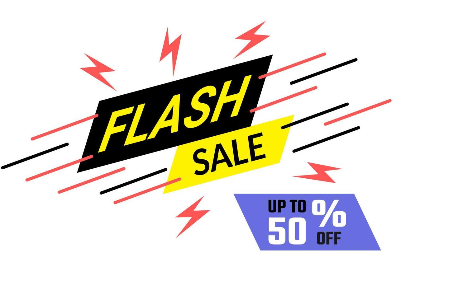 banneradvertentie flash-verkoopkorting met moderne elektriciteit. geschikt voor online winkel vector