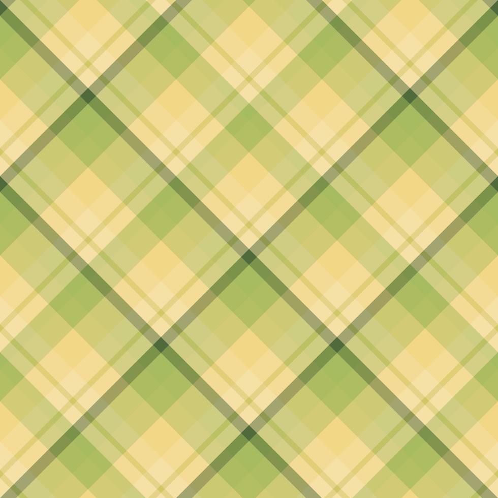 naadloos patroon in discrete lichtgroene en warme gele kleuren voor plaid, stof, textiel, kleding, tafelkleed en andere dingen. vector afbeelding. 2