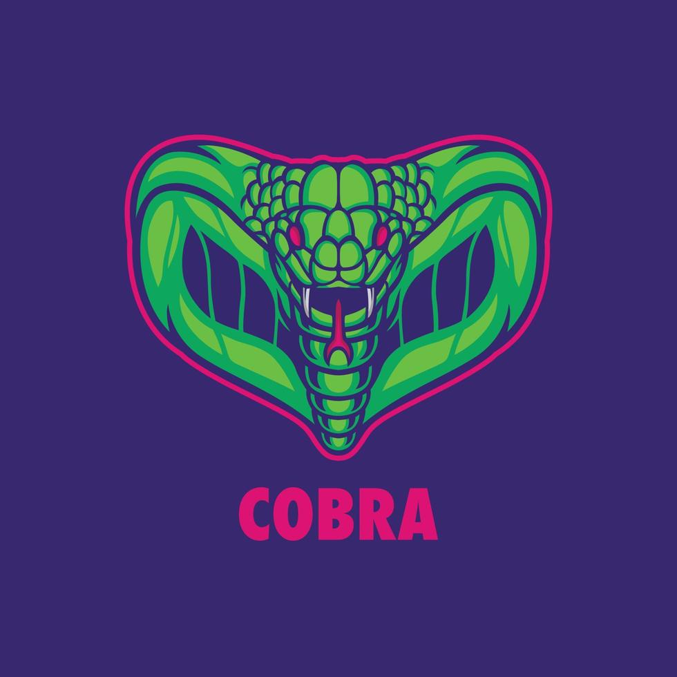 cobra mascotte logo vector