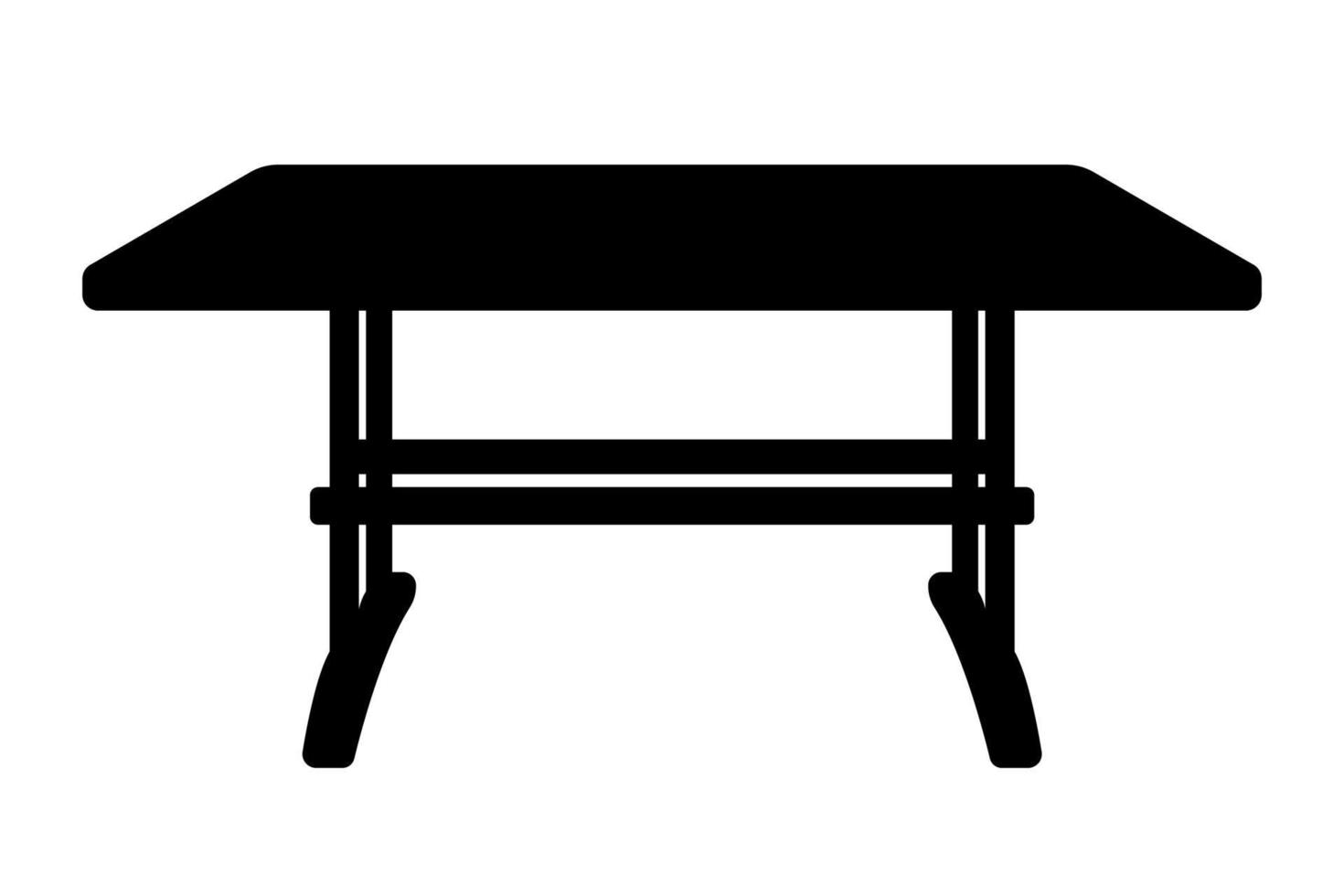 aanrechttafel, meubels silhouet illustratie. vector