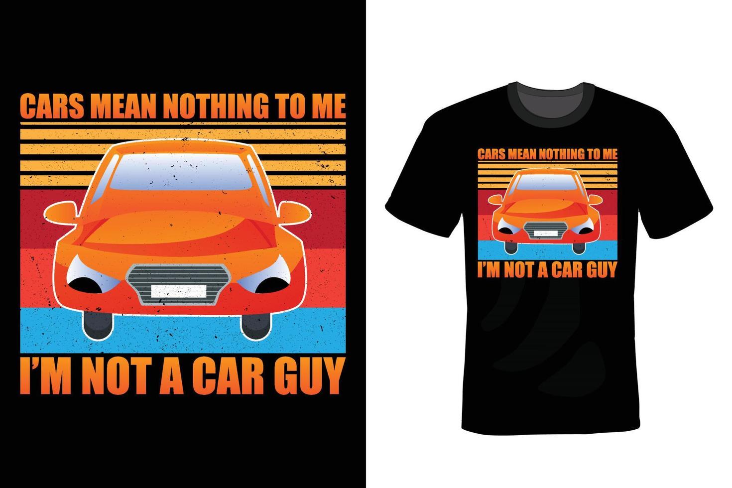 auto t-shirt ontwerp, vintage, typografie vector