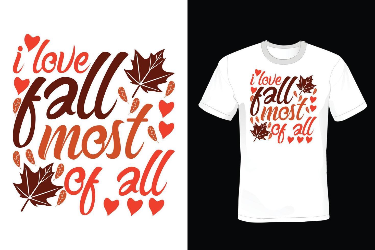 herfst t-shirtontwerp, vintage, typografie vector