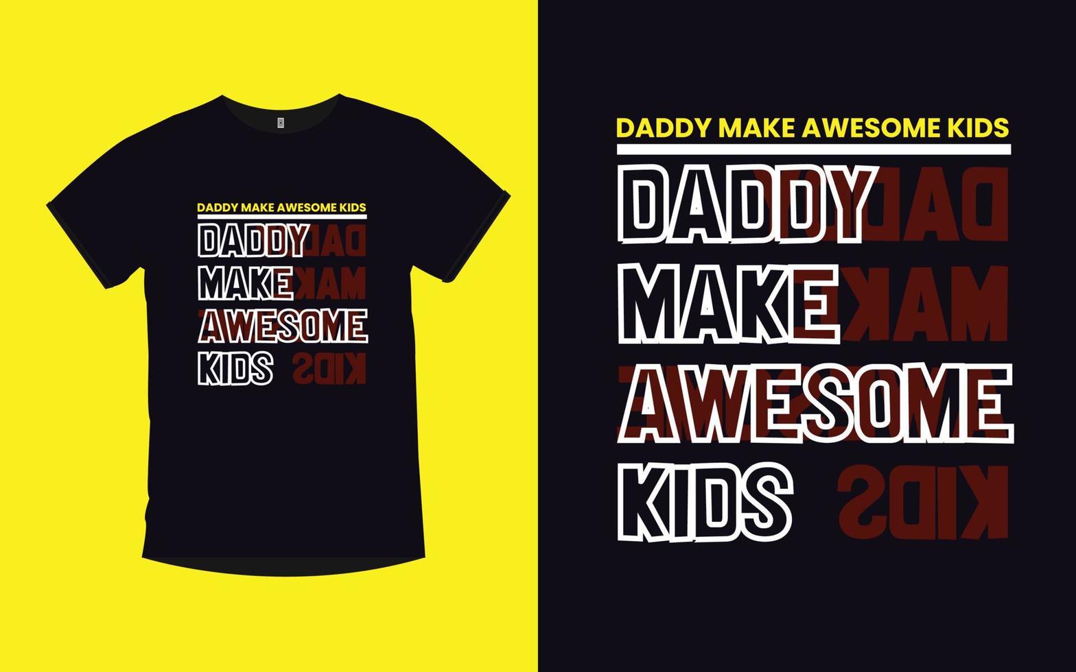 vader citeert modern typografie t-shirtontwerp vector