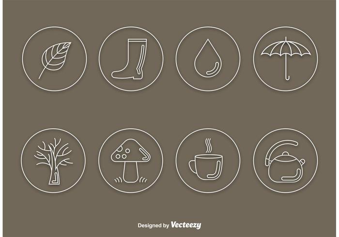 Herfst Vector Line Icons