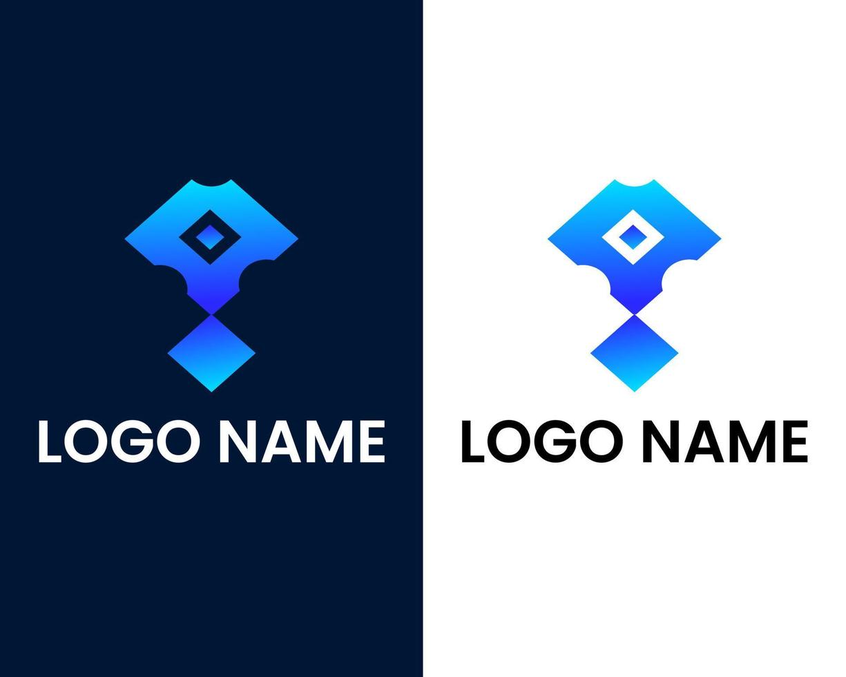 brief een modern logo-ontwerpsjabloon vector