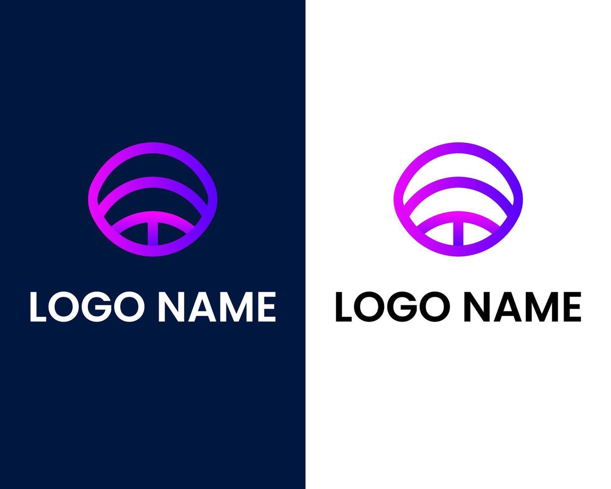 letter o en t modern logo ontwerpsjabloon vector